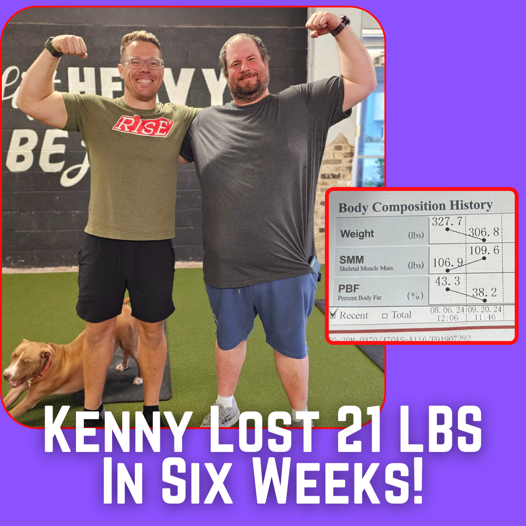 Kenny lost 21 lbs in six weeks at Rise