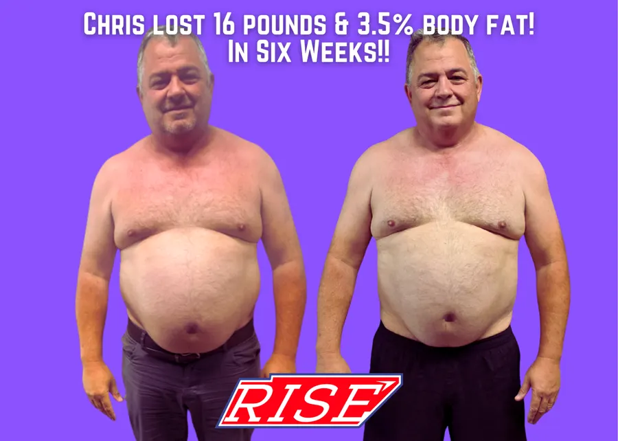 Chris — fat loss in six weeks at Rise