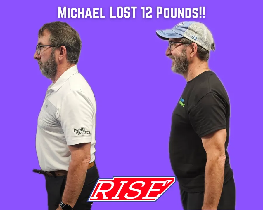 Michael — 12 lbs lost side profile result at Rise